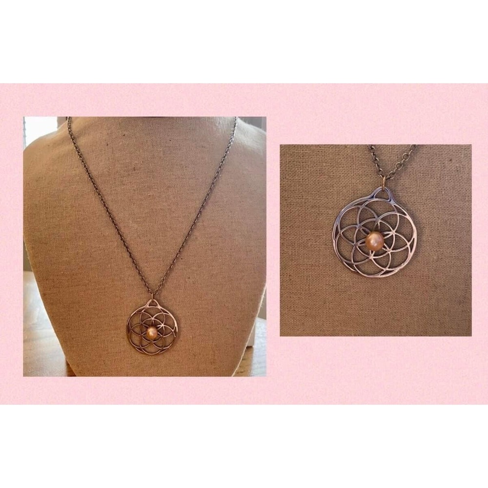 Vantel Pearls Ray of Light Silver Pearl Necklace